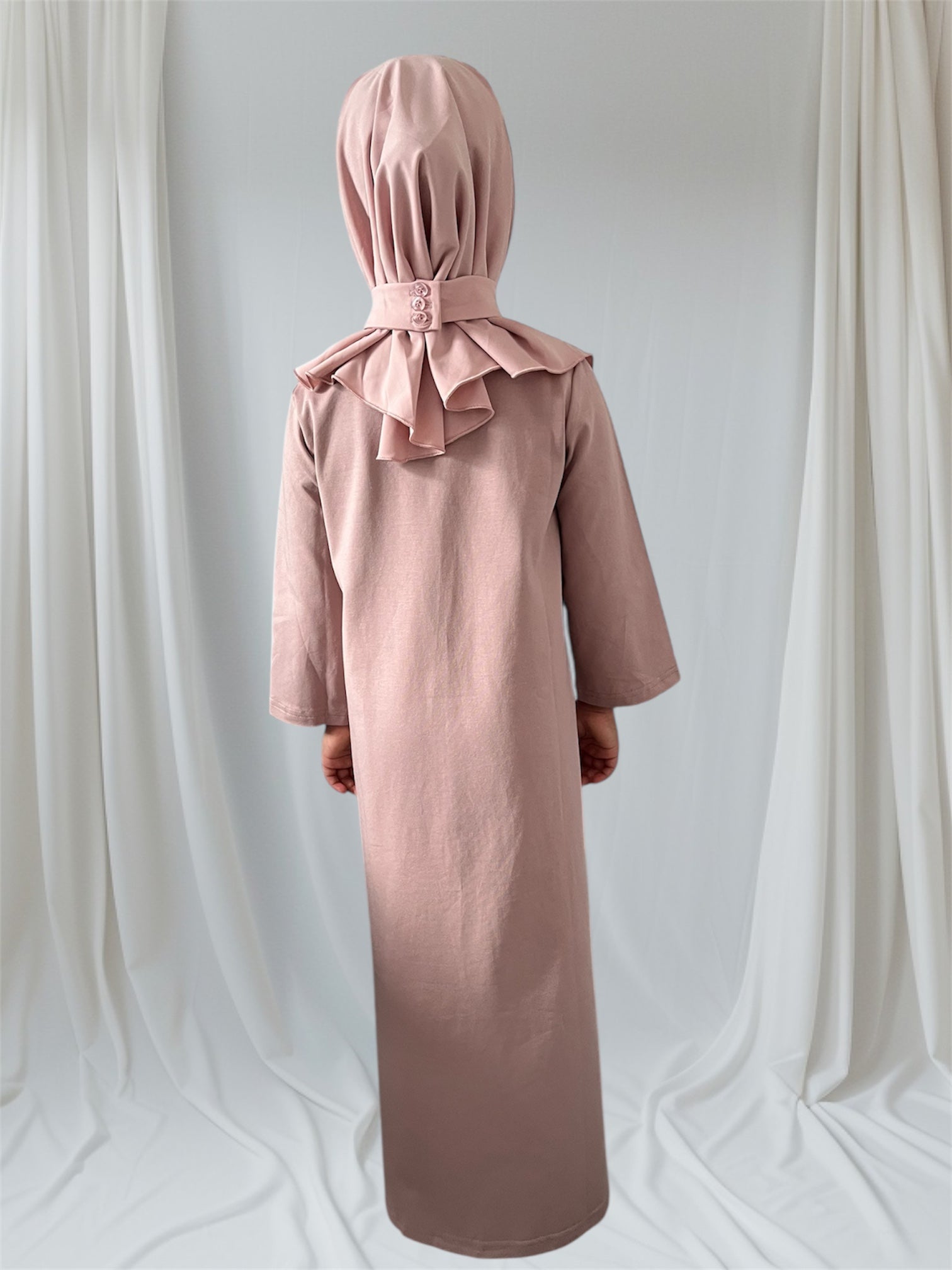 Nana Comfy Kids Dress- Dusty Mauve