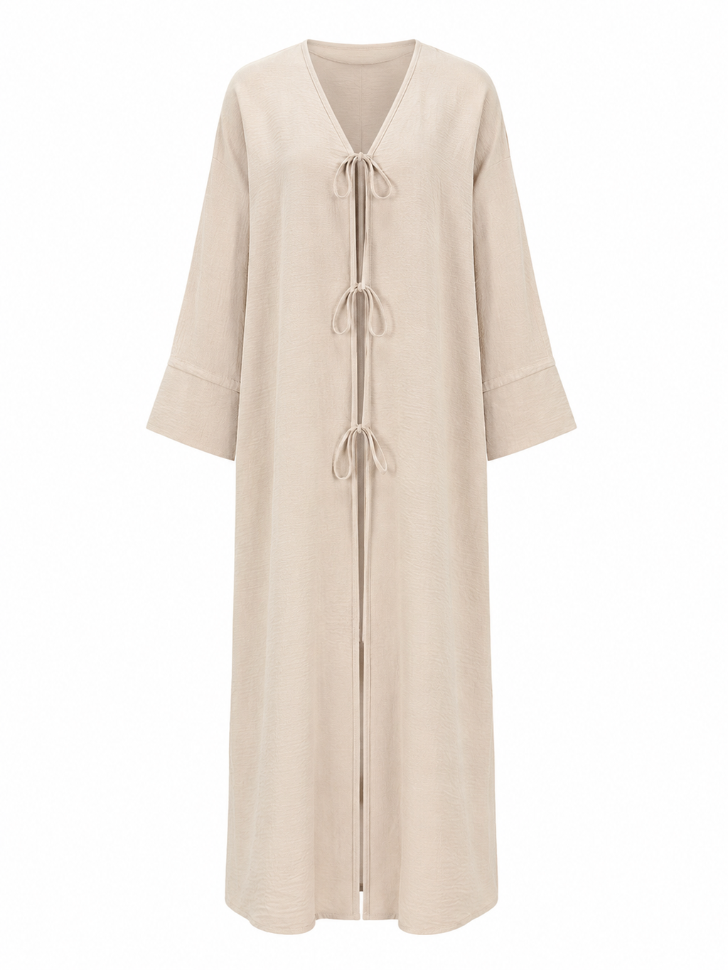 Nana Teen Abaya met Striksluiting Caramel Sand