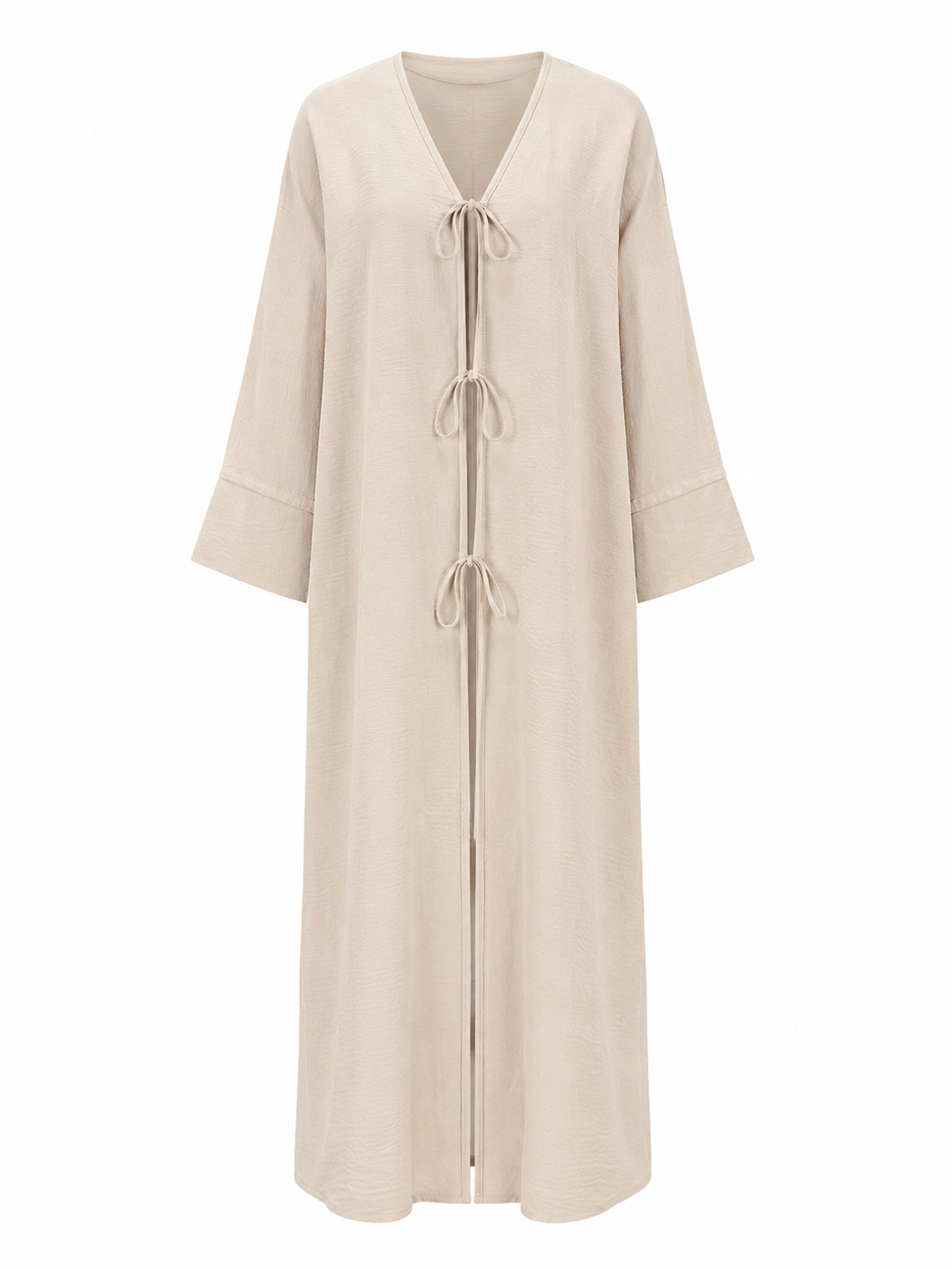 Nana Teen Abaya met Striksluiting Caramel Sand