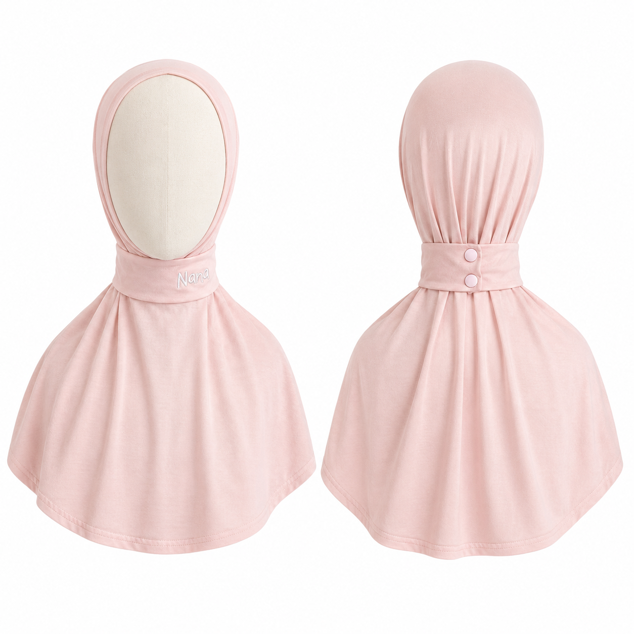 Cotton Instant Hijab Kids - Summer Pink