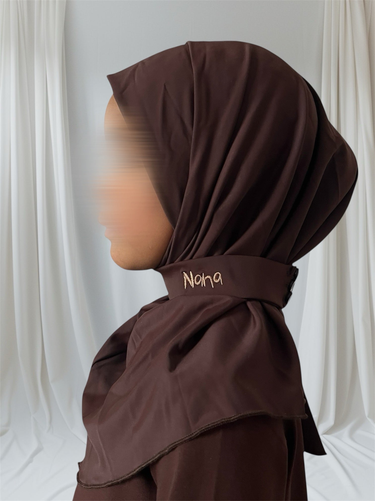 Sale Nana Instant Hijab Kids Chocolate