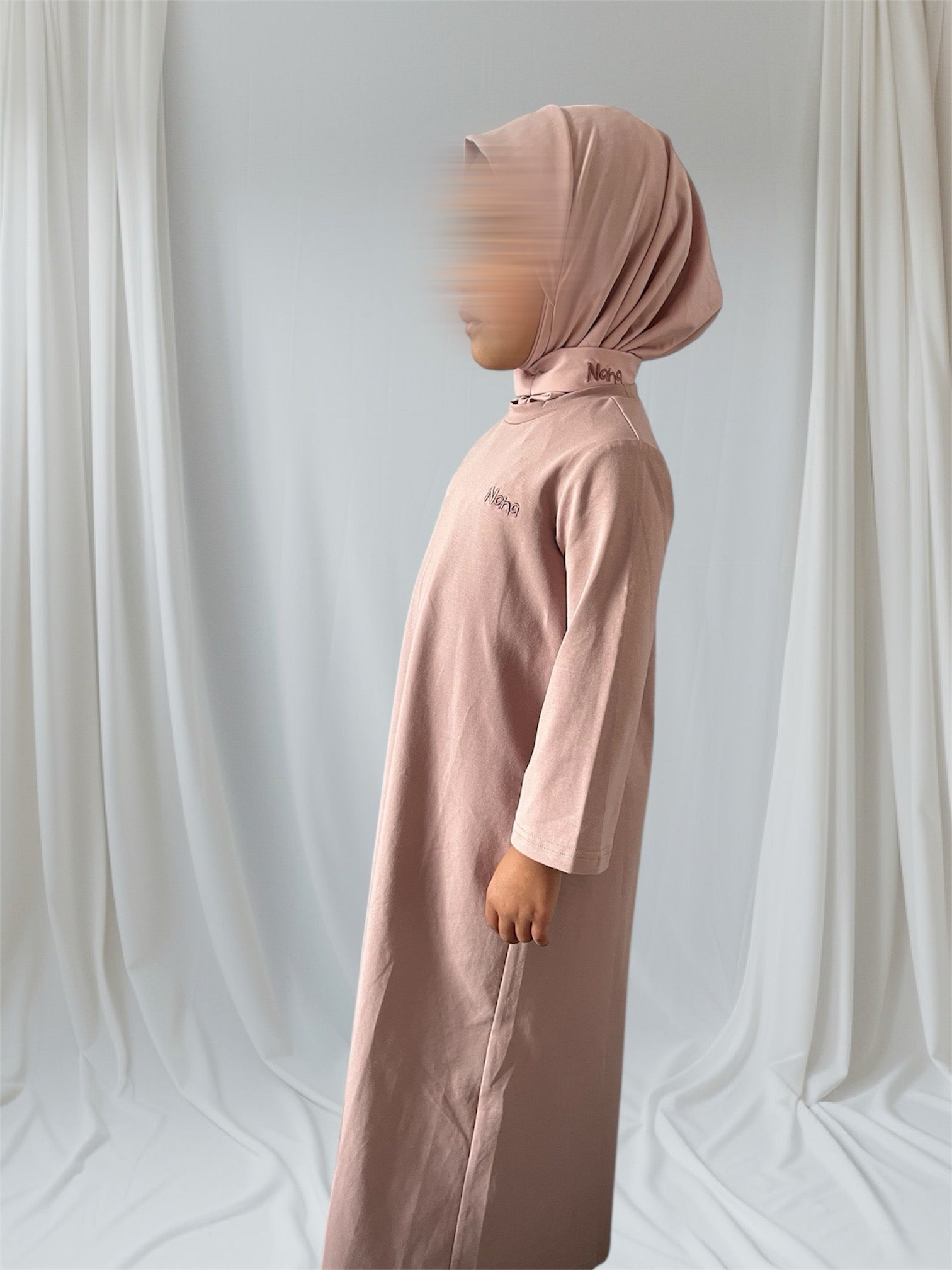 Nana Comfy Kids Dress- Dusty Mauve