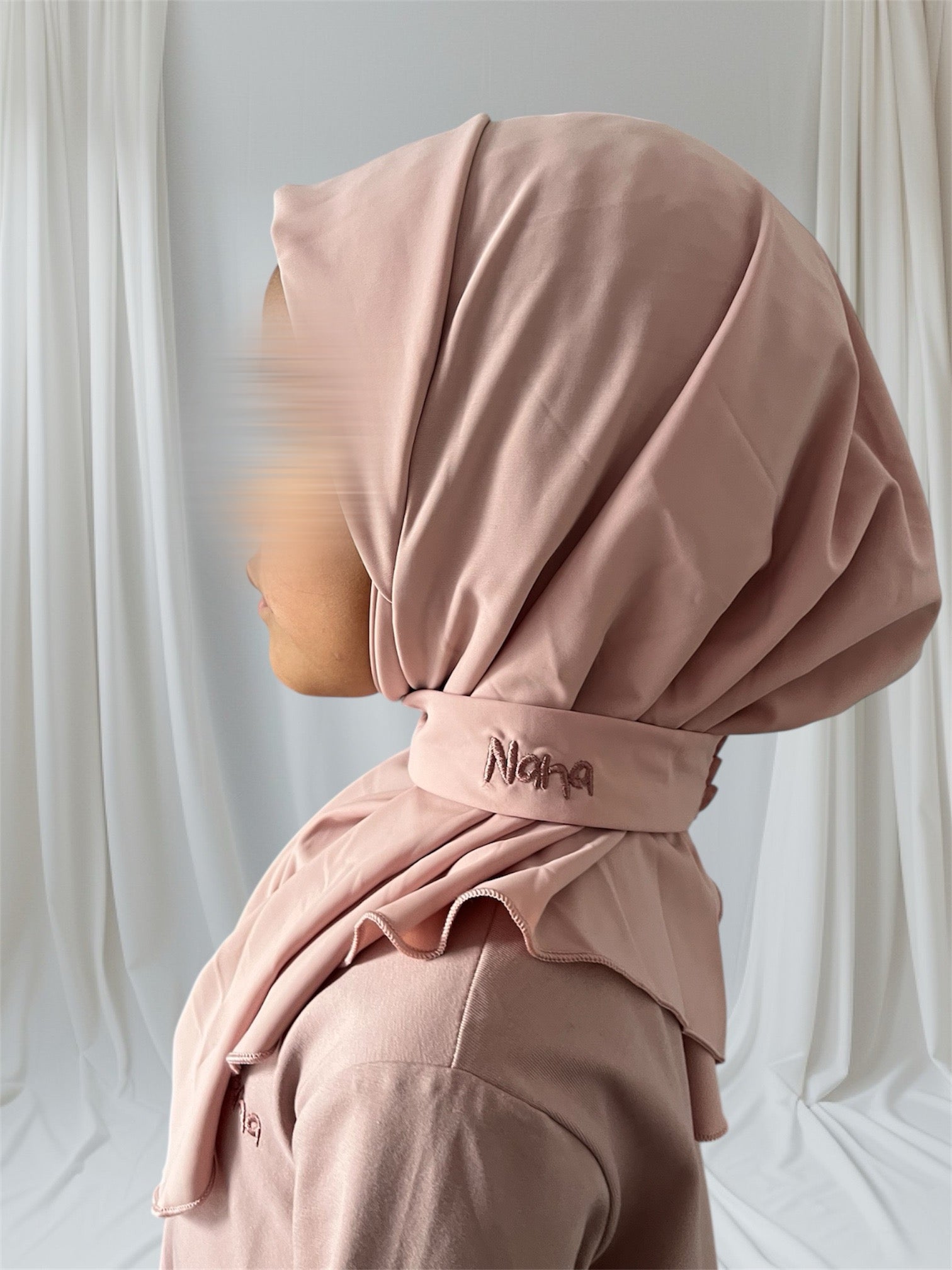 Sale Nana Instant Hijab Kids Dusty Mauve