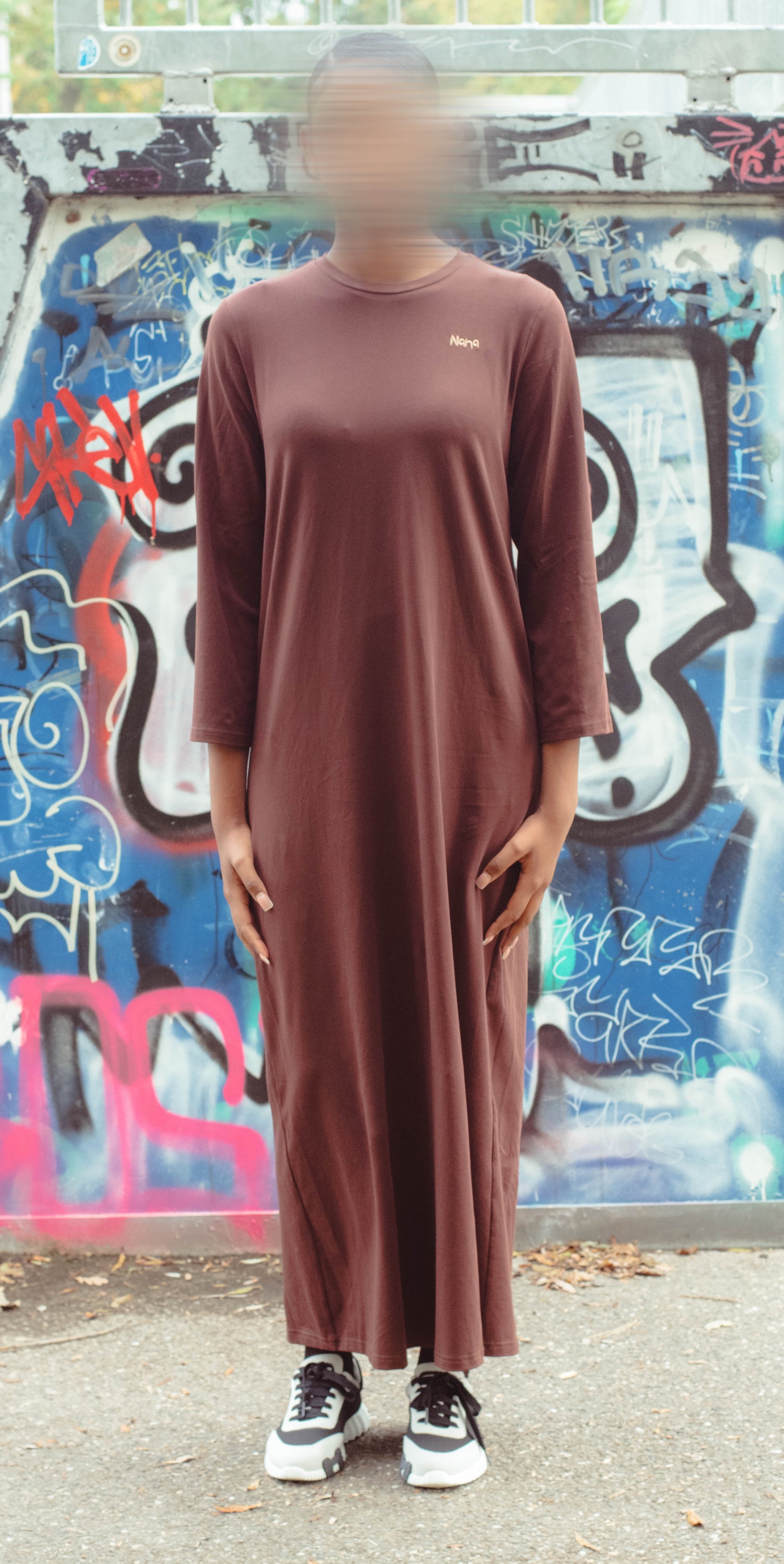 Nana Comfy Dress Chocolate
