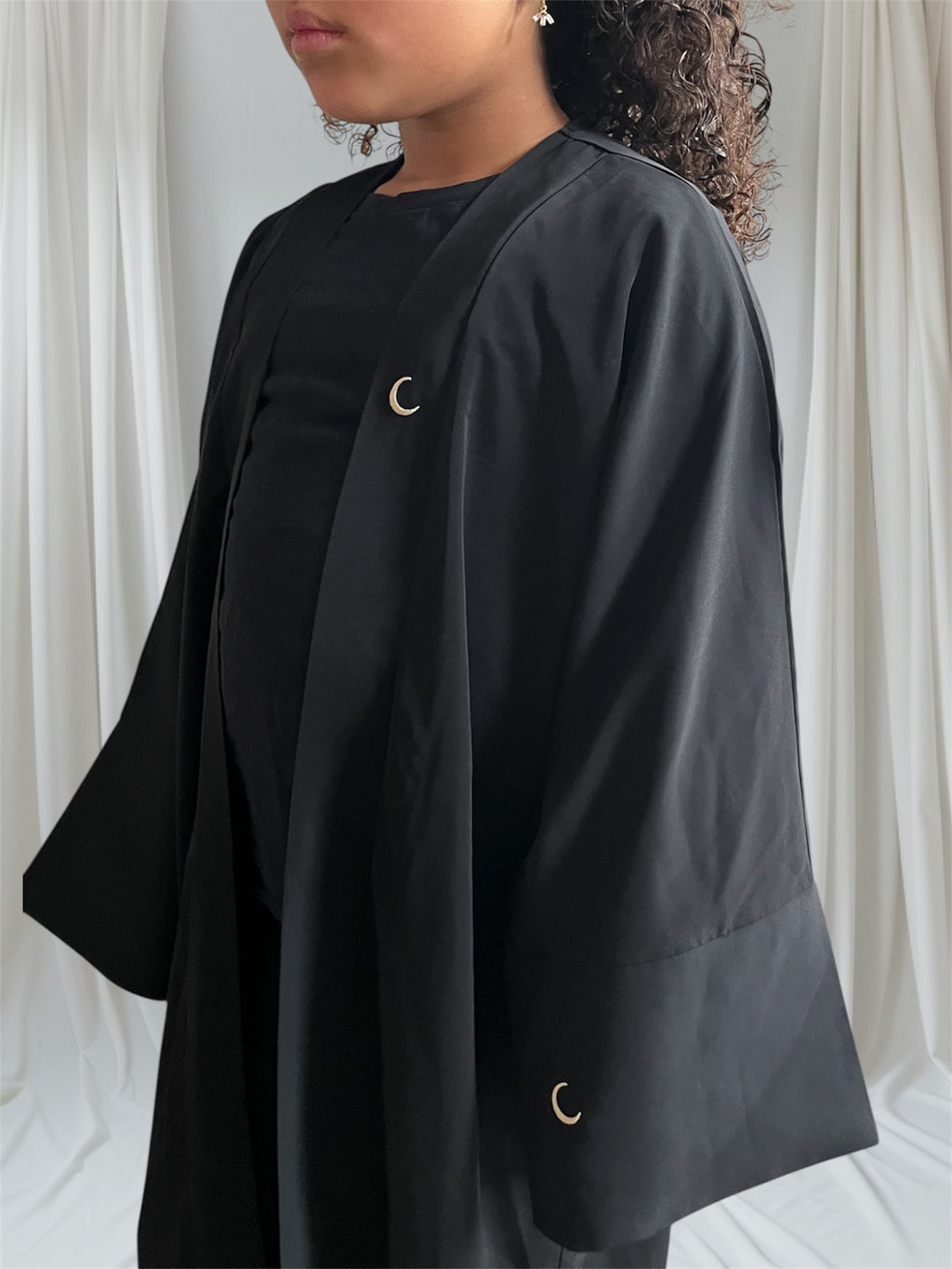 Kids open abaya Midnight