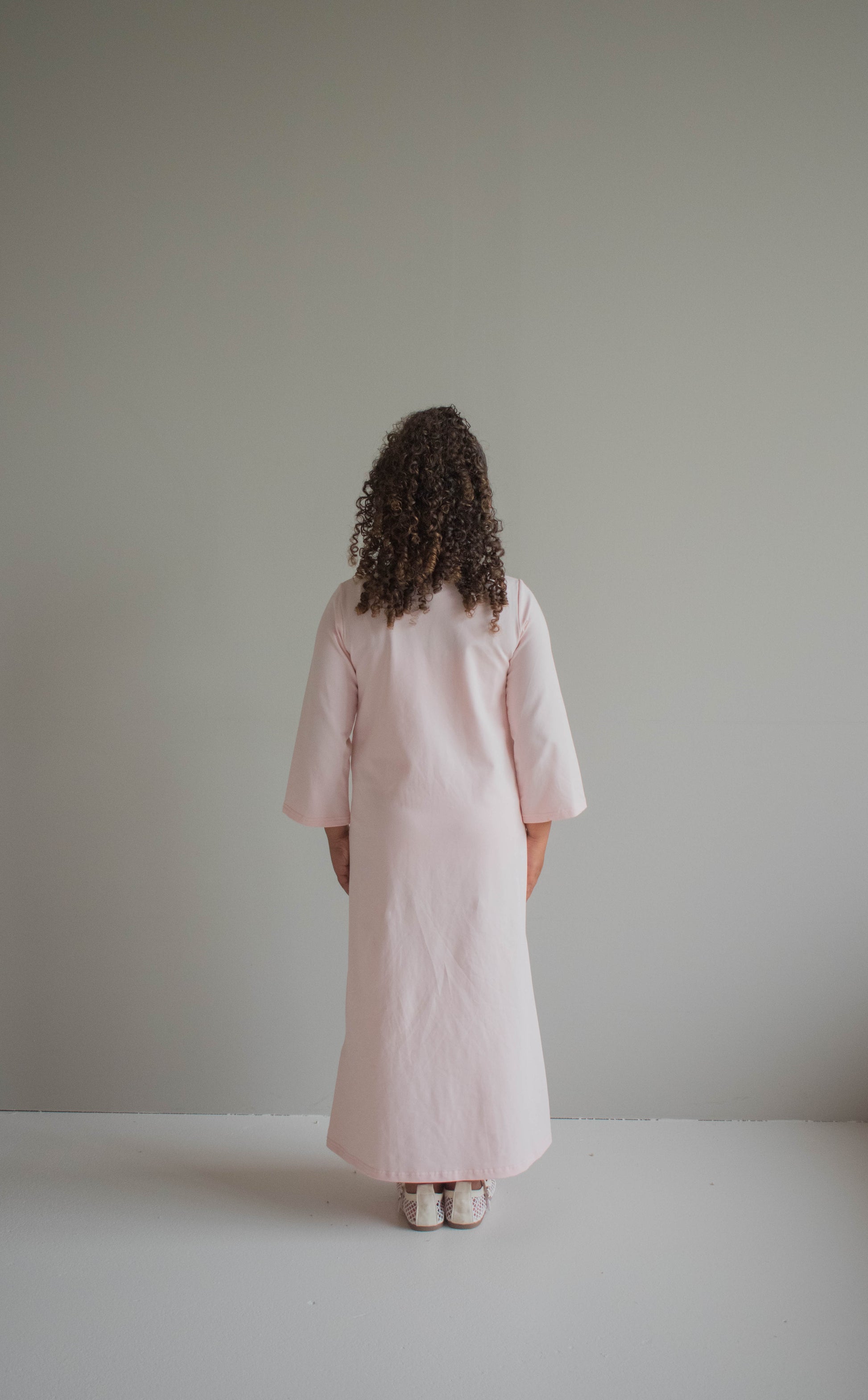 NaNa Comfy Kids Dress- Pastel Pink