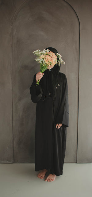 Kids open abaya Midnight